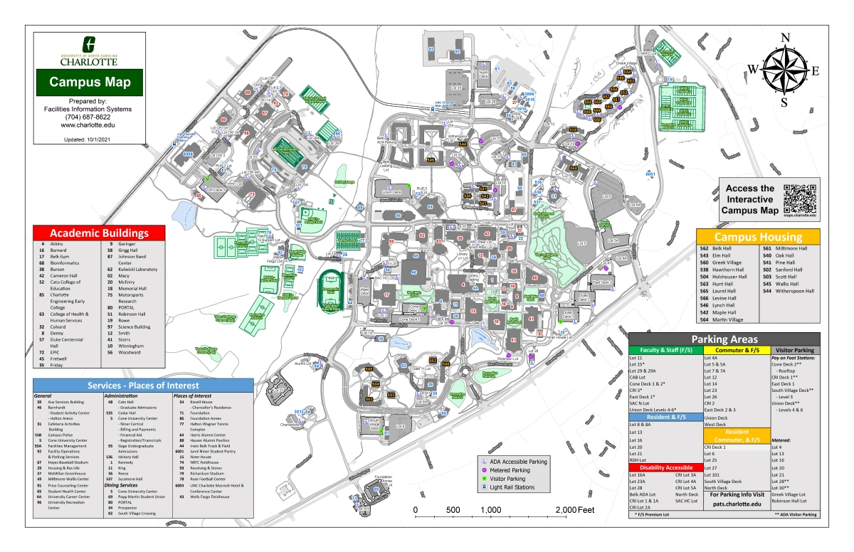 Map Of Uncc Campus Tourist Map Of English - vrogue.co
