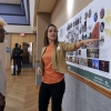 Attendees discuss their feedback at Arts Corridor station