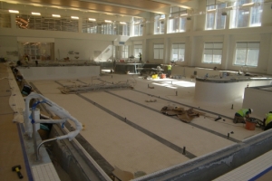Interior pool construction in URec