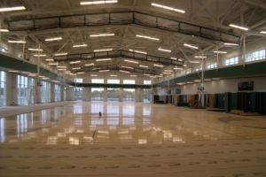 Construction of interior basketball courts