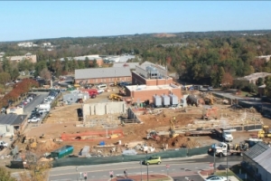 Overview of Science Building construction site