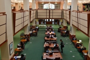 Interior image of the J. Murrey Atkins Library
