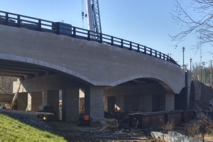 The Phillips Road Bridge during construction